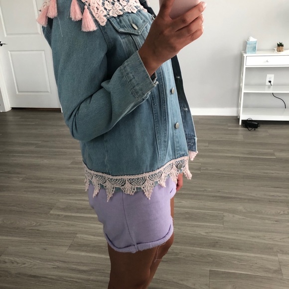 Lace & tassel detail denim jacket 💙 - Picture 6 of 6